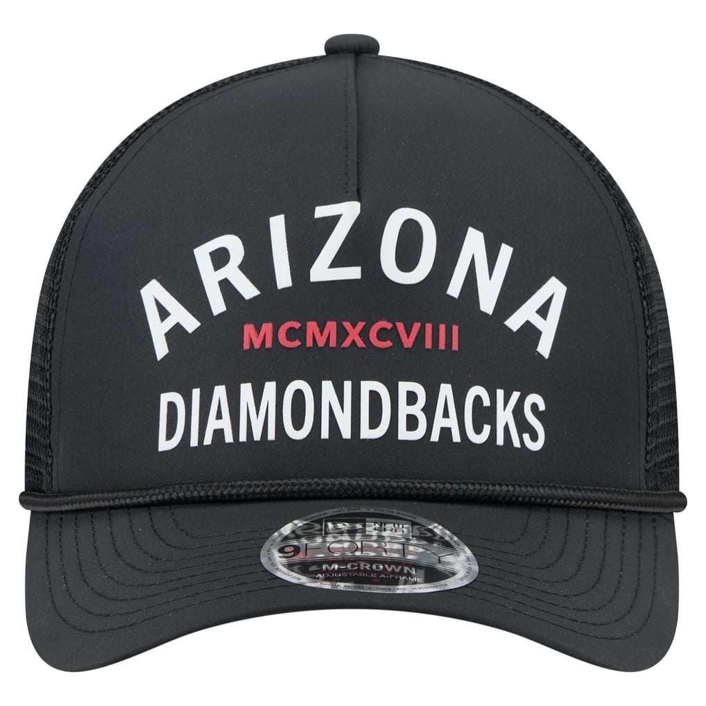  Arizona Diamondbacks New Era Minimalist 9FORTY A-Frame Adjustable Hat - Black